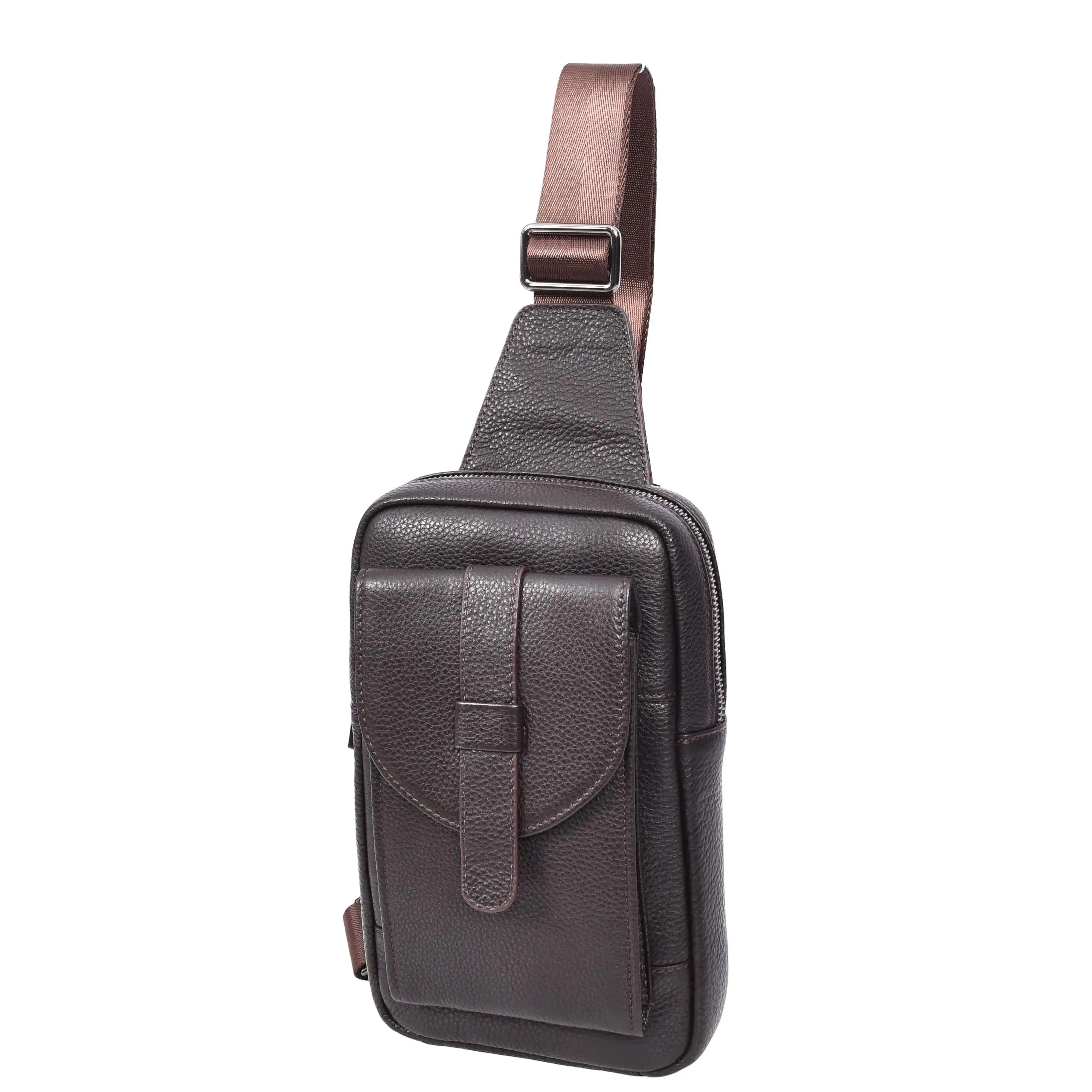 Real Leather Cross Body Chest Bag Elliot Brown