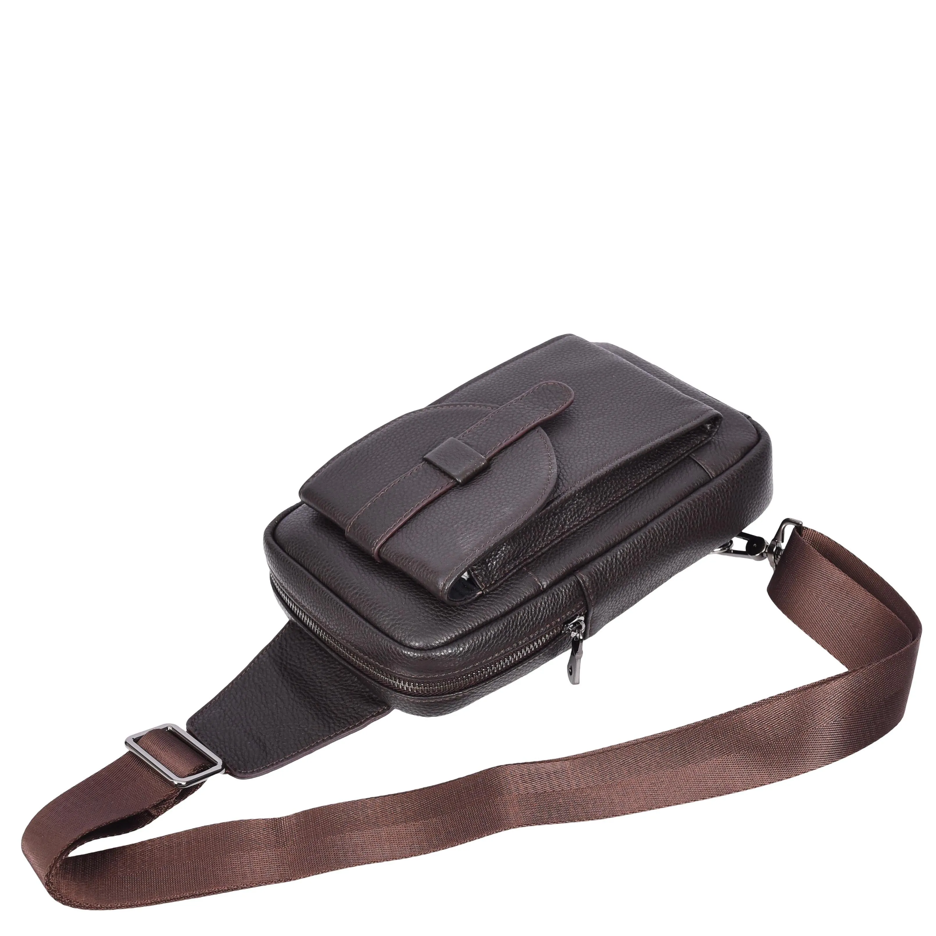 Real Leather Cross Body Chest Bag Elliot Brown