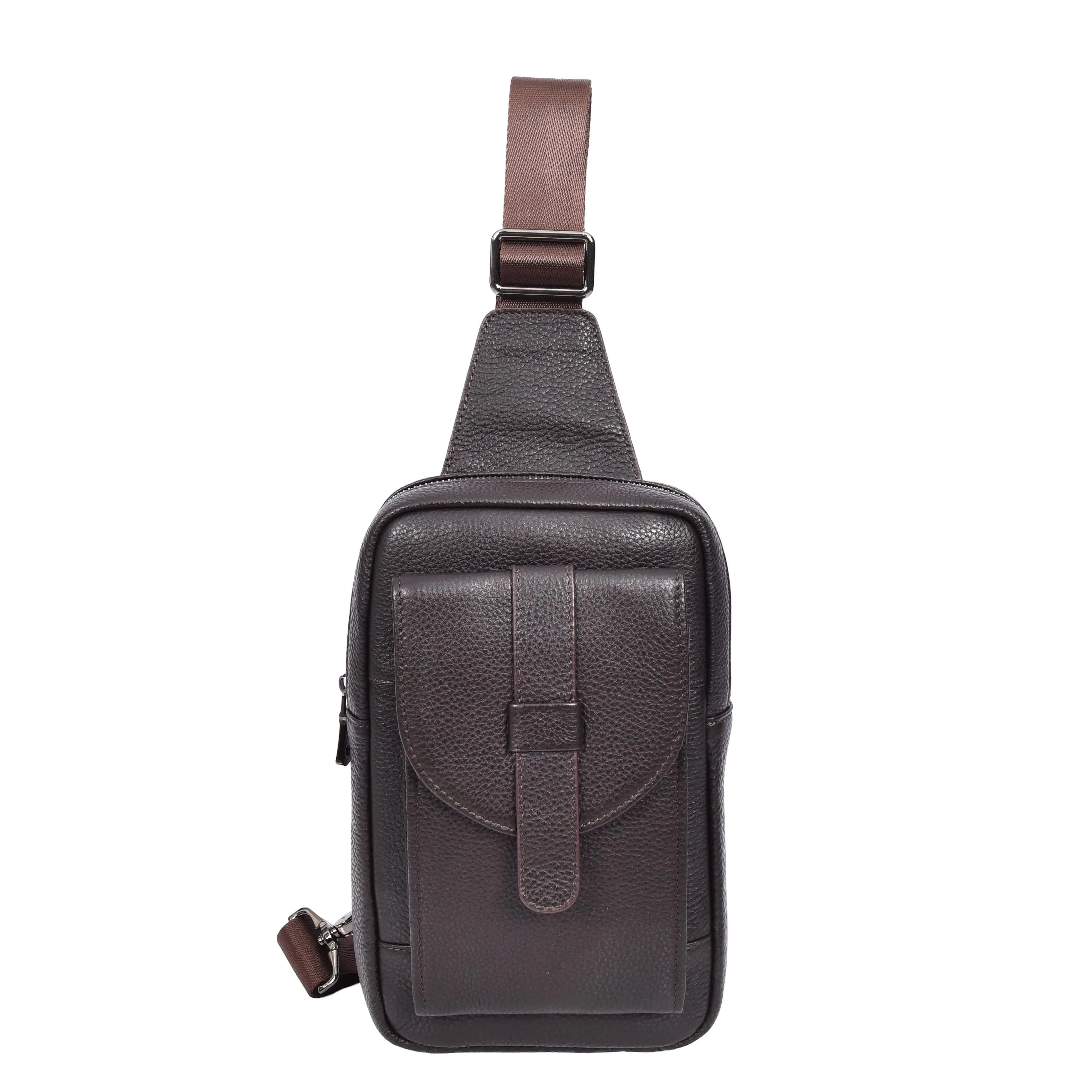 Real Leather Cross Body Chest Bag Elliot Brown