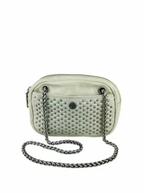 Rebecca Minkoff, Women's Studded Leather Shoulder/Crossbody Bag, Taupe, One Sz