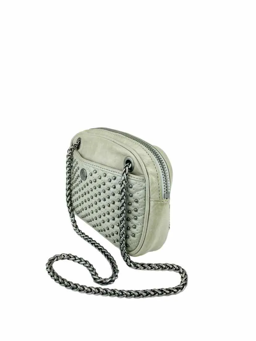 Rebecca Minkoff, Women's Studded Leather Shoulder/Crossbody Bag, Taupe, One Sz