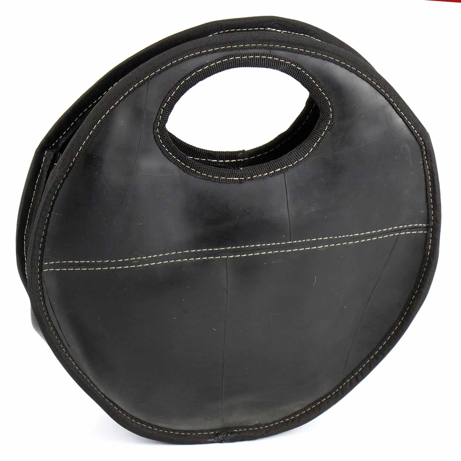 Recycled Rubber Round Handbag