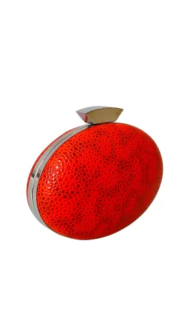 RENT Red Egg Clutch Bag