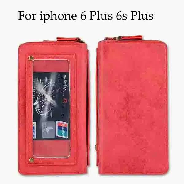 Retro Leather Flip Wallet Case for iPhone 7 6 6s Plus