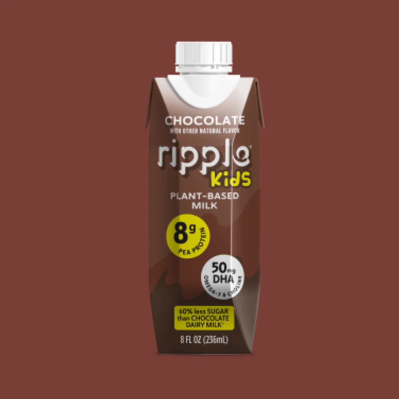 Ripple Kids On-The-Go Chocolate Milk (Four Cases of 12)