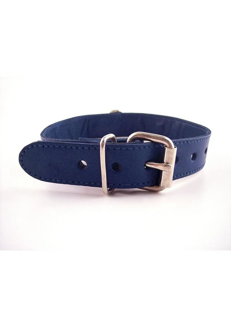 Rouge O Ring Studded Adjustable Leather Collar