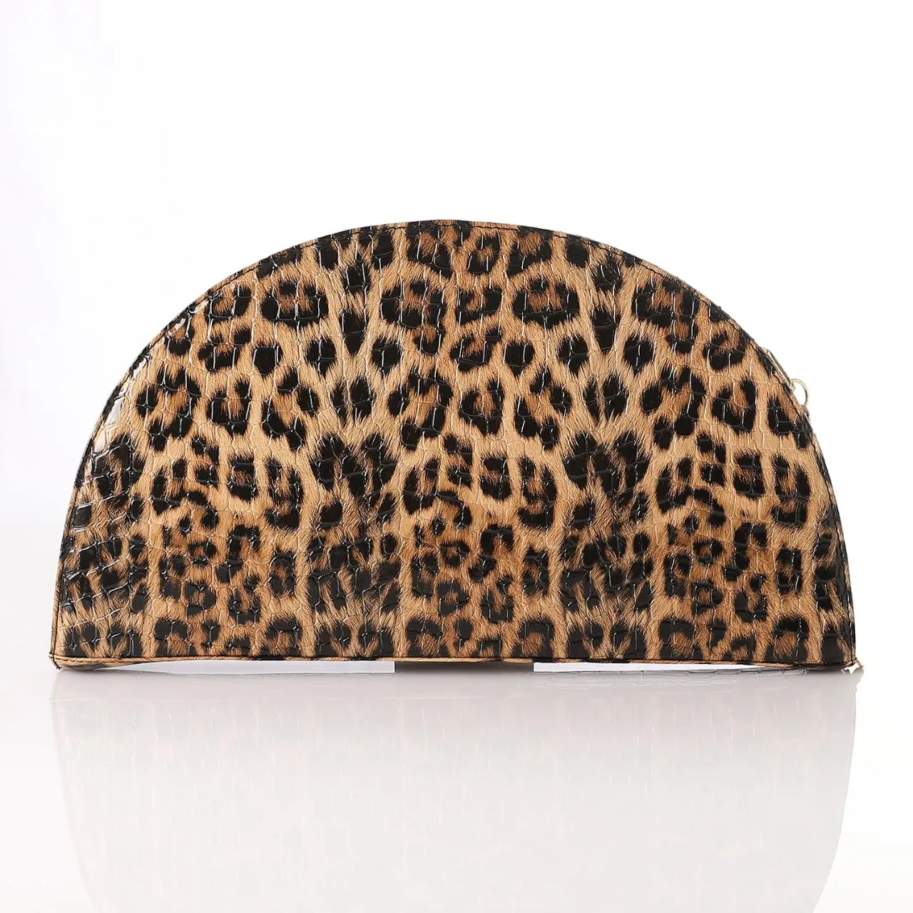 ROUND CLUTCH BAG LEATHER