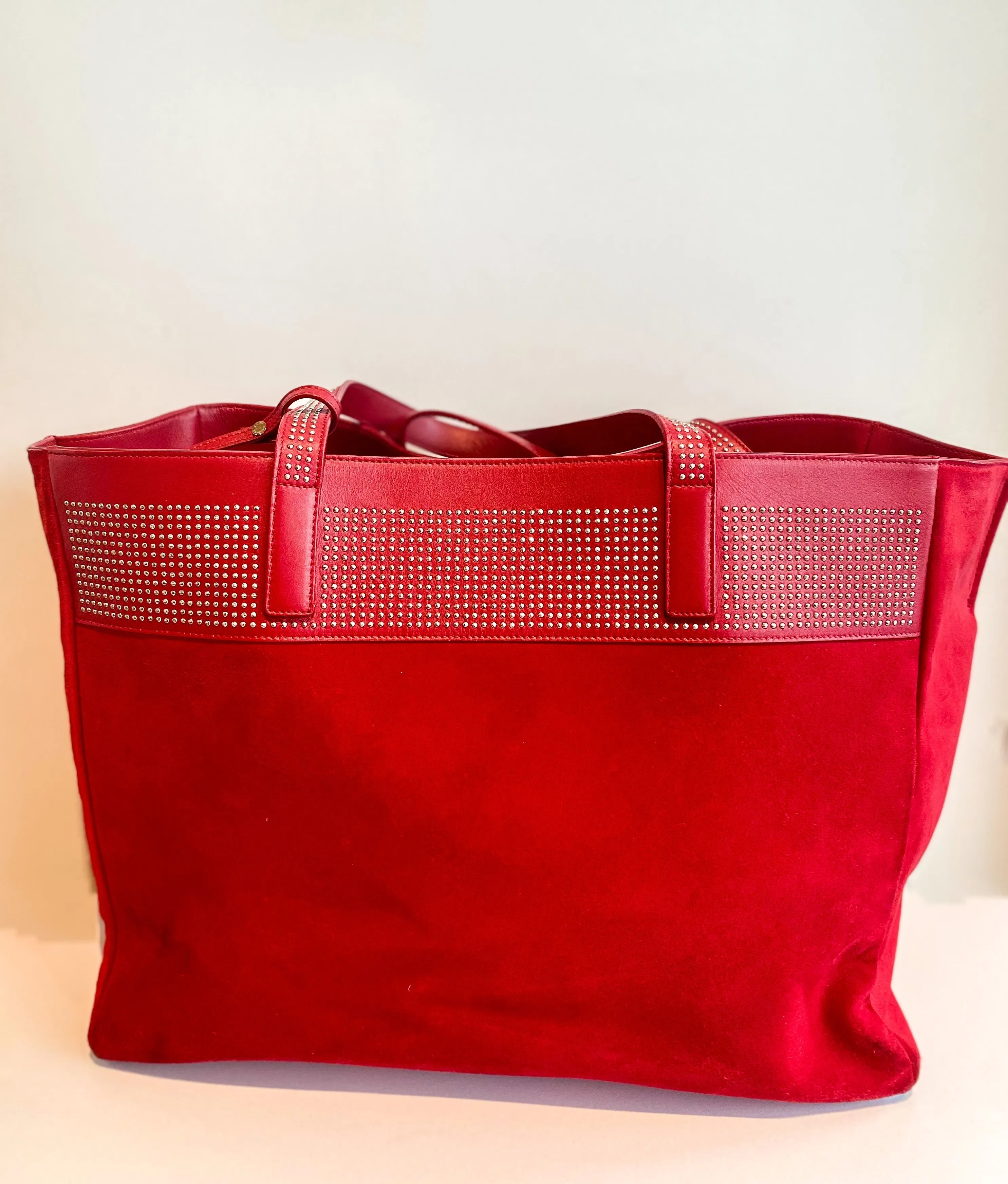 Saint Laurent Red Reversible Tote