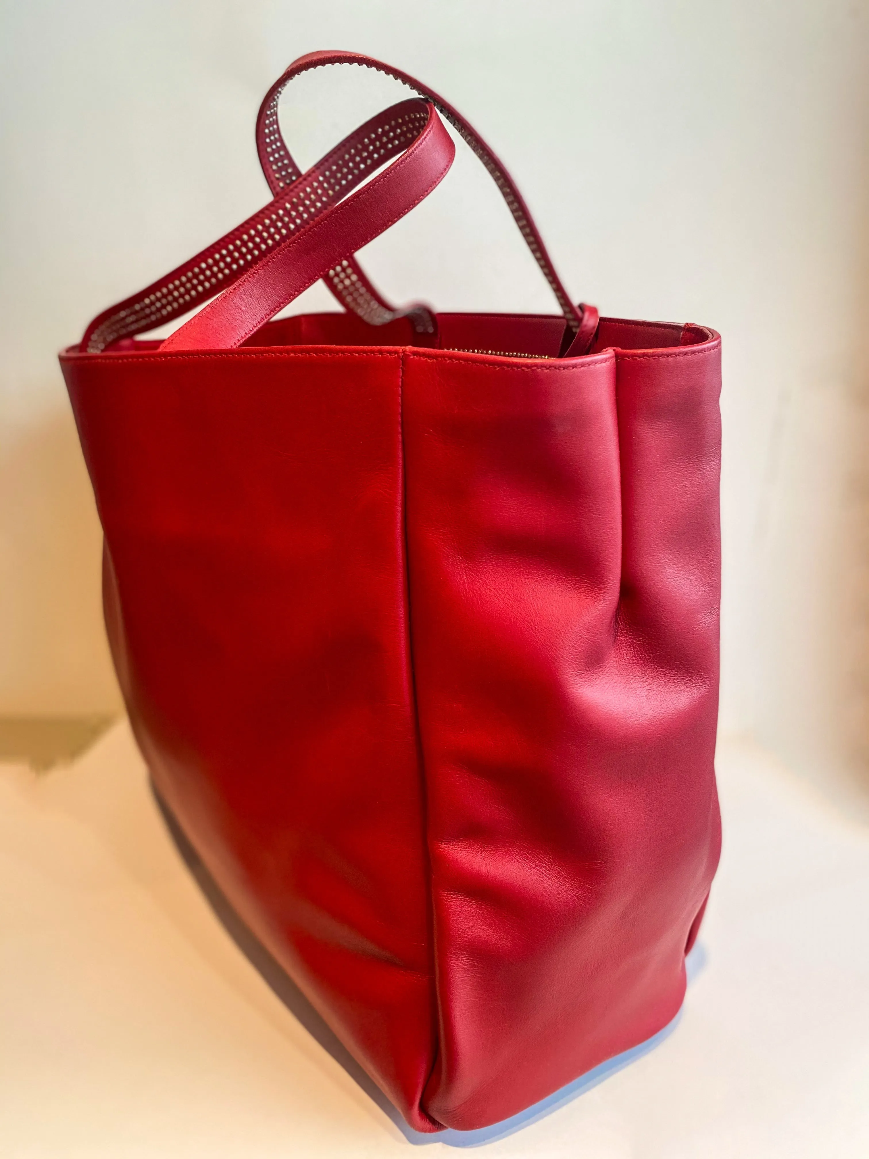 Saint Laurent Red Reversible Tote