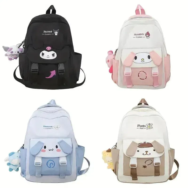 Sanrio Kuromi Cinnamoroll Kawaii School Bag