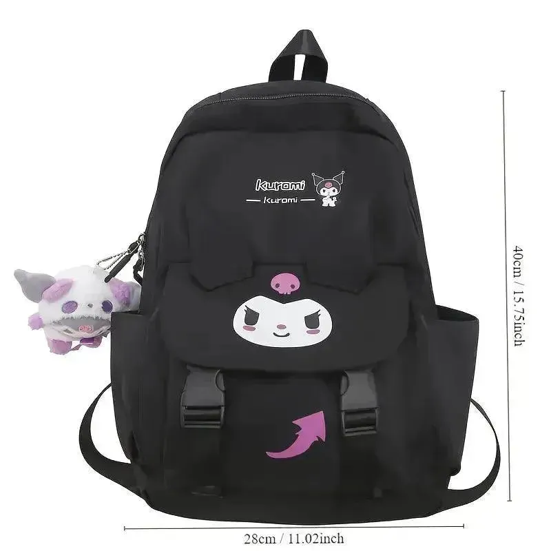 Sanrio Kuromi Cinnamoroll Kawaii School Bag