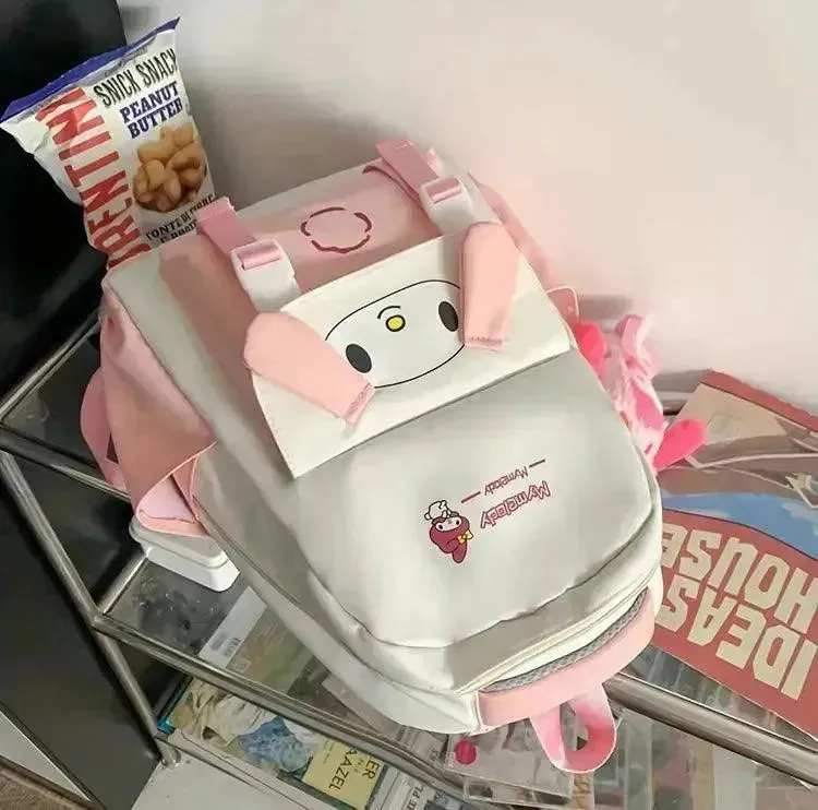 Sanrio Kuromi Cinnamoroll Kawaii School Bag