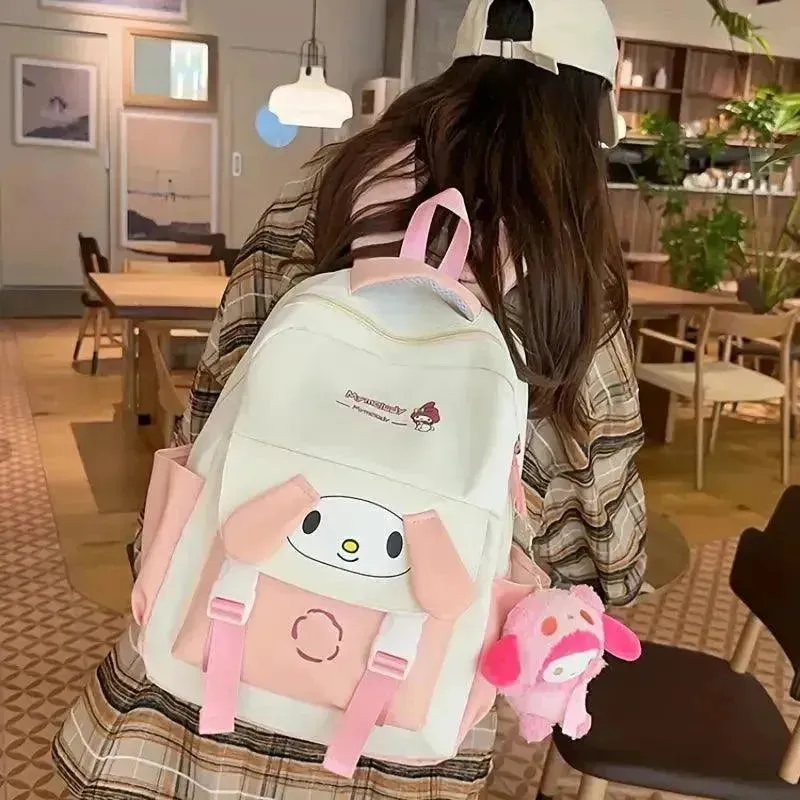 Sanrio Kuromi Cinnamoroll Kawaii School Bag