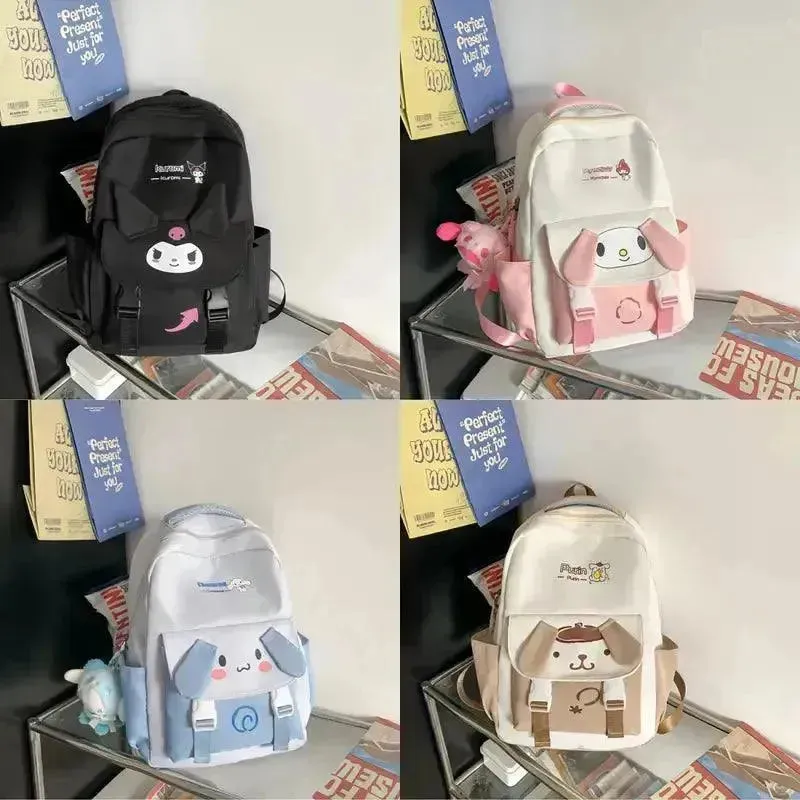 Sanrio Kuromi Cinnamoroll Kawaii School Bag