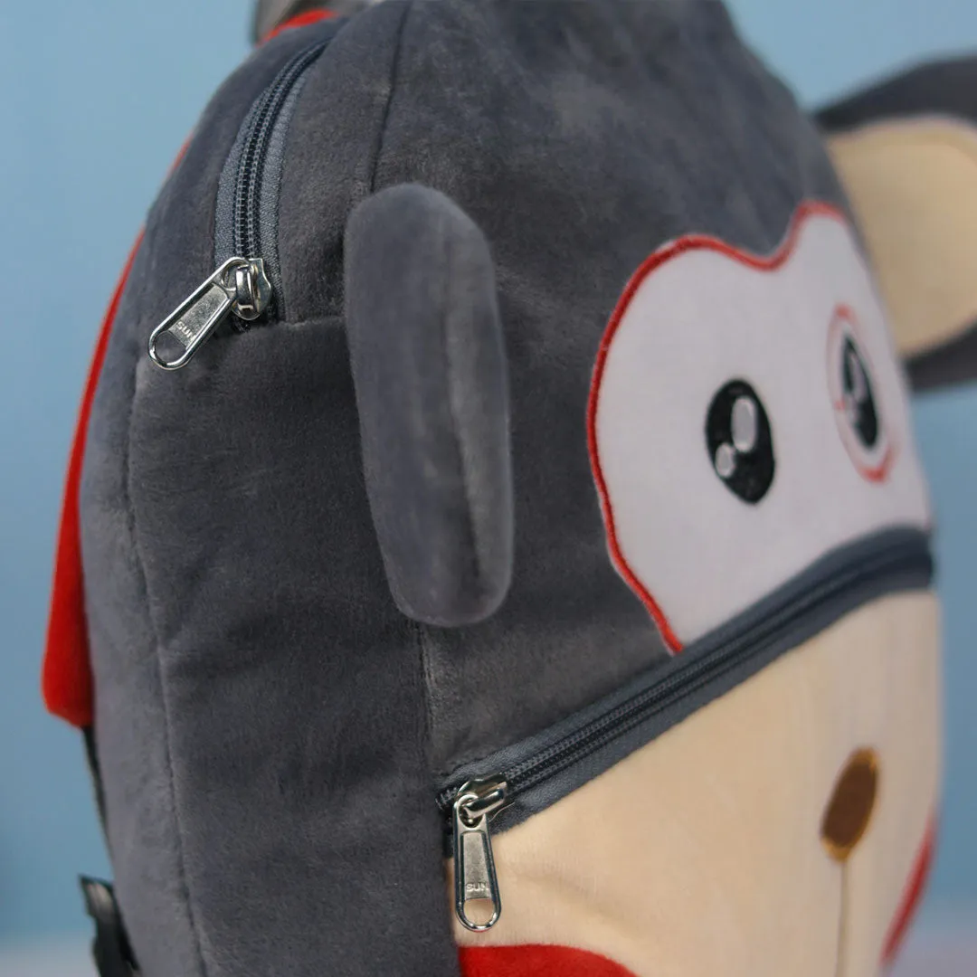 School Bag For Kids |  Dark Grey Monkey