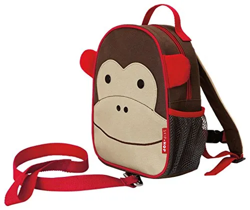 Skip Hop Zoo Little Kid and Toddler Safety Harness Let Backpack, Monkey for Kids Ages 3 