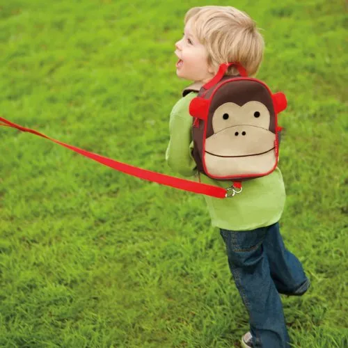 Skip Hop Zoo Little Kid and Toddler Safety Harness Let Backpack, Monkey for Kids Ages 3 