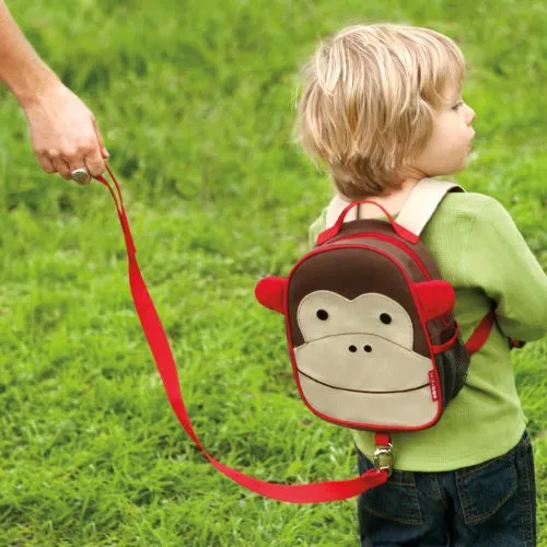 Skip Hop Zoo Little Kid and Toddler Safety Harness Let Backpack, Monkey for Kids Ages 3 