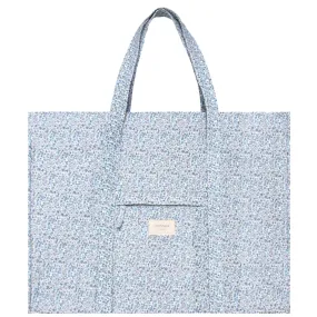 Slate Floral Overnighter Tote