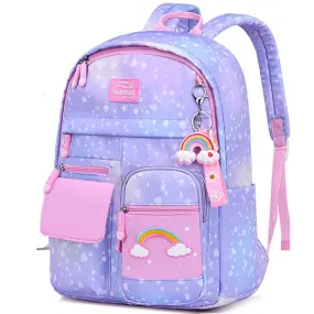 Snowy Clouds Backpack - Blue