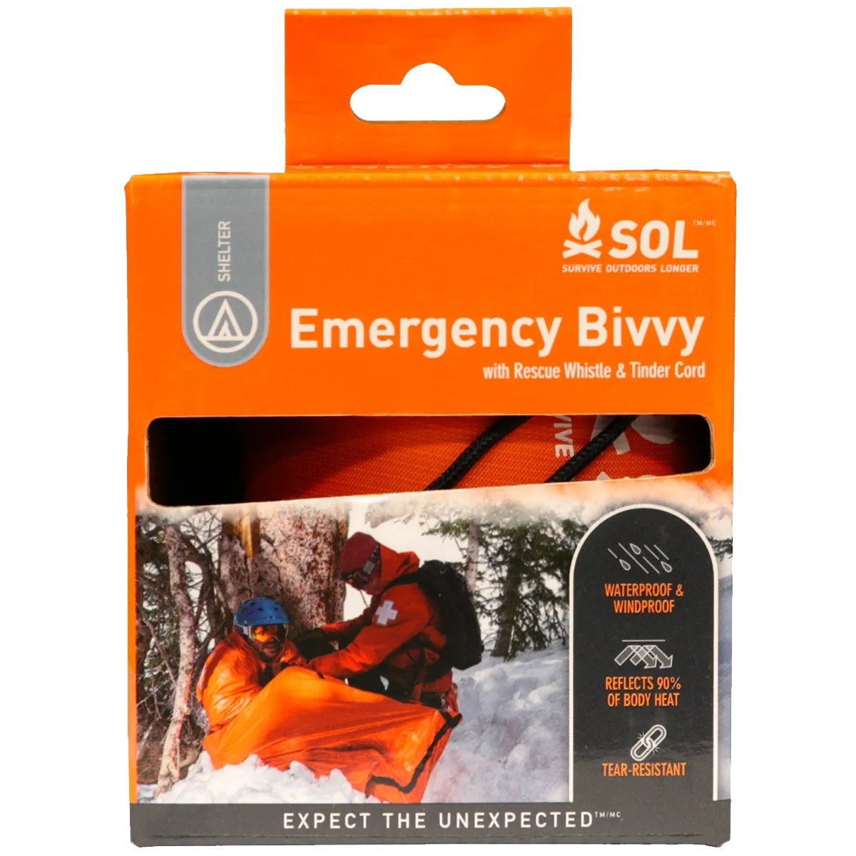 SOL Emergency Bivvy with Rescue Whistle