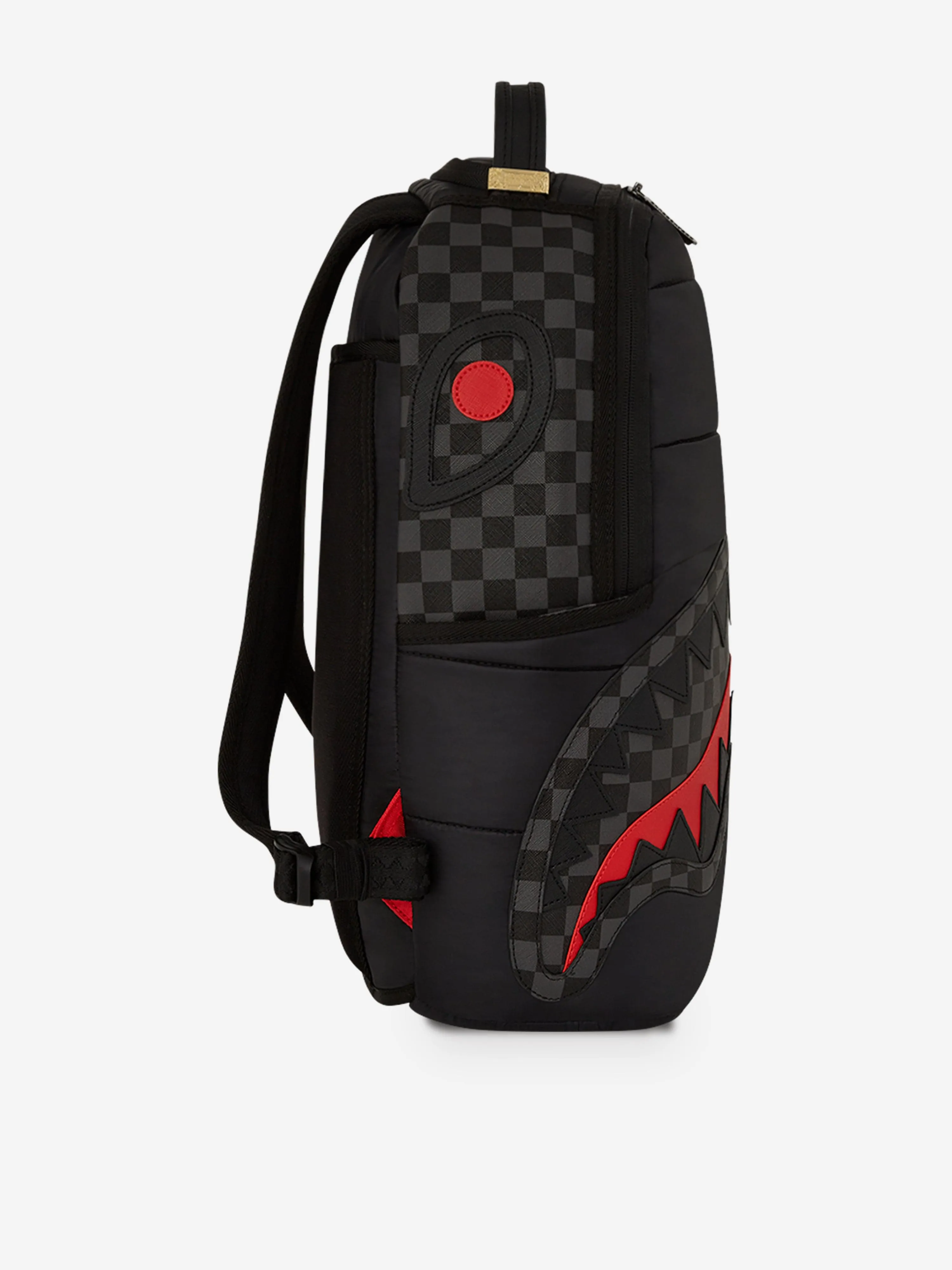 Sprayground Kids Puffer Check DLX Backpack in Black (45.72 cm)