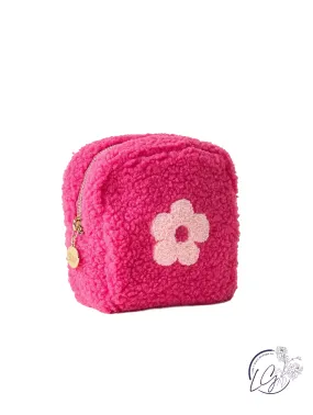 Square Flower Teddy Pouch