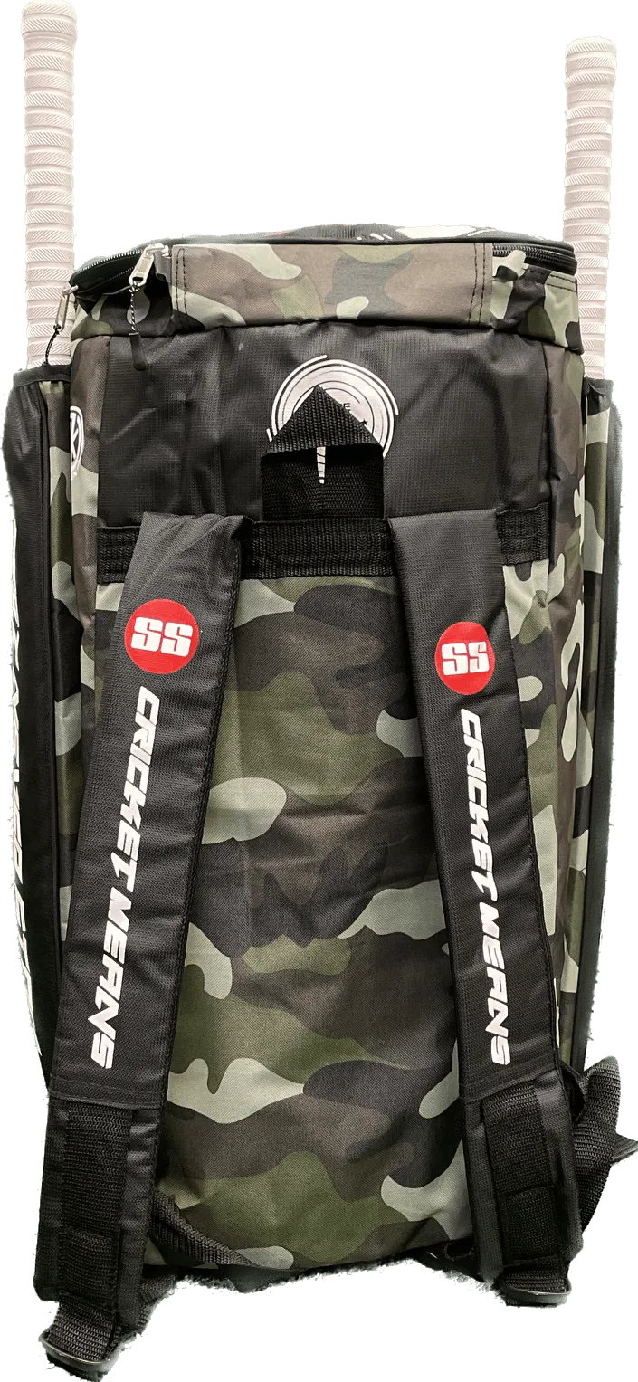 SS Camo Duffel Cricket Kit Bag - Green