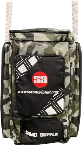 SS Camo Duffel Cricket Kit Bag - Green