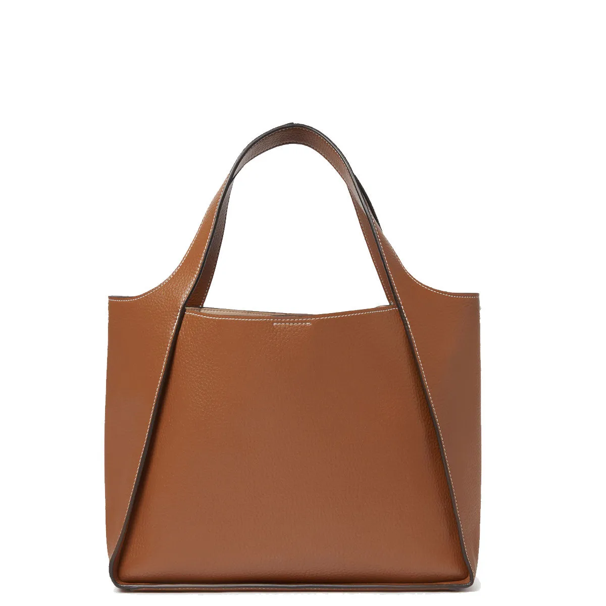 Stella Logo Tote C/B Grain Stud, Pecan