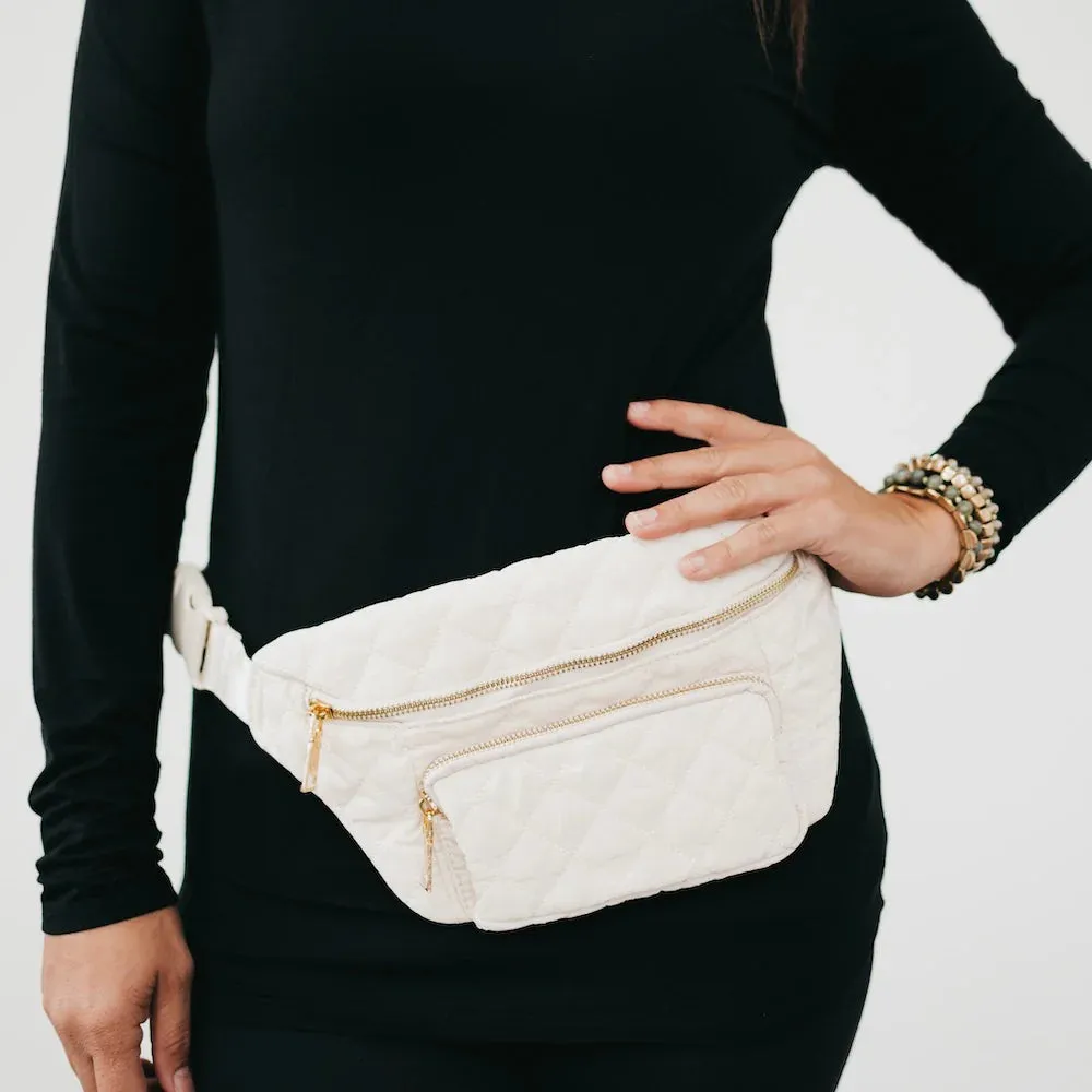 Stevie Sling Bag - Cream