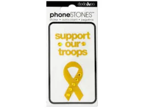 Support Our Troops Phone Stones Stickers