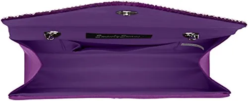 SWANKYSWANS Womens Abby Diamante Envelope Style Bag Clutch