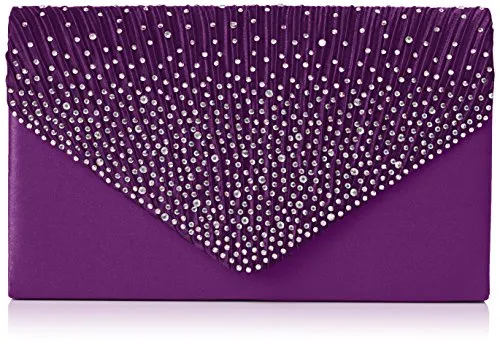 SWANKYSWANS Womens Abby Diamante Envelope Style Bag Clutch