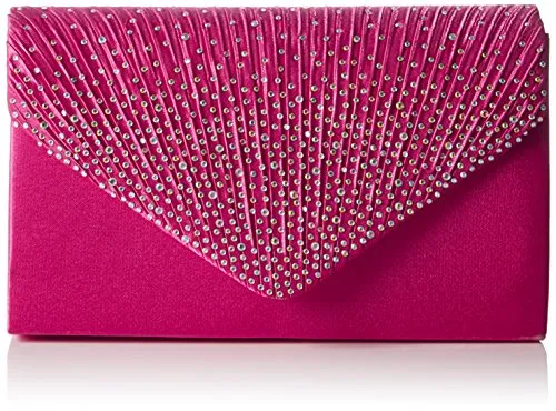 SWANKYSWANS Womens Abby Diamante Envelope Style Bag Clutch