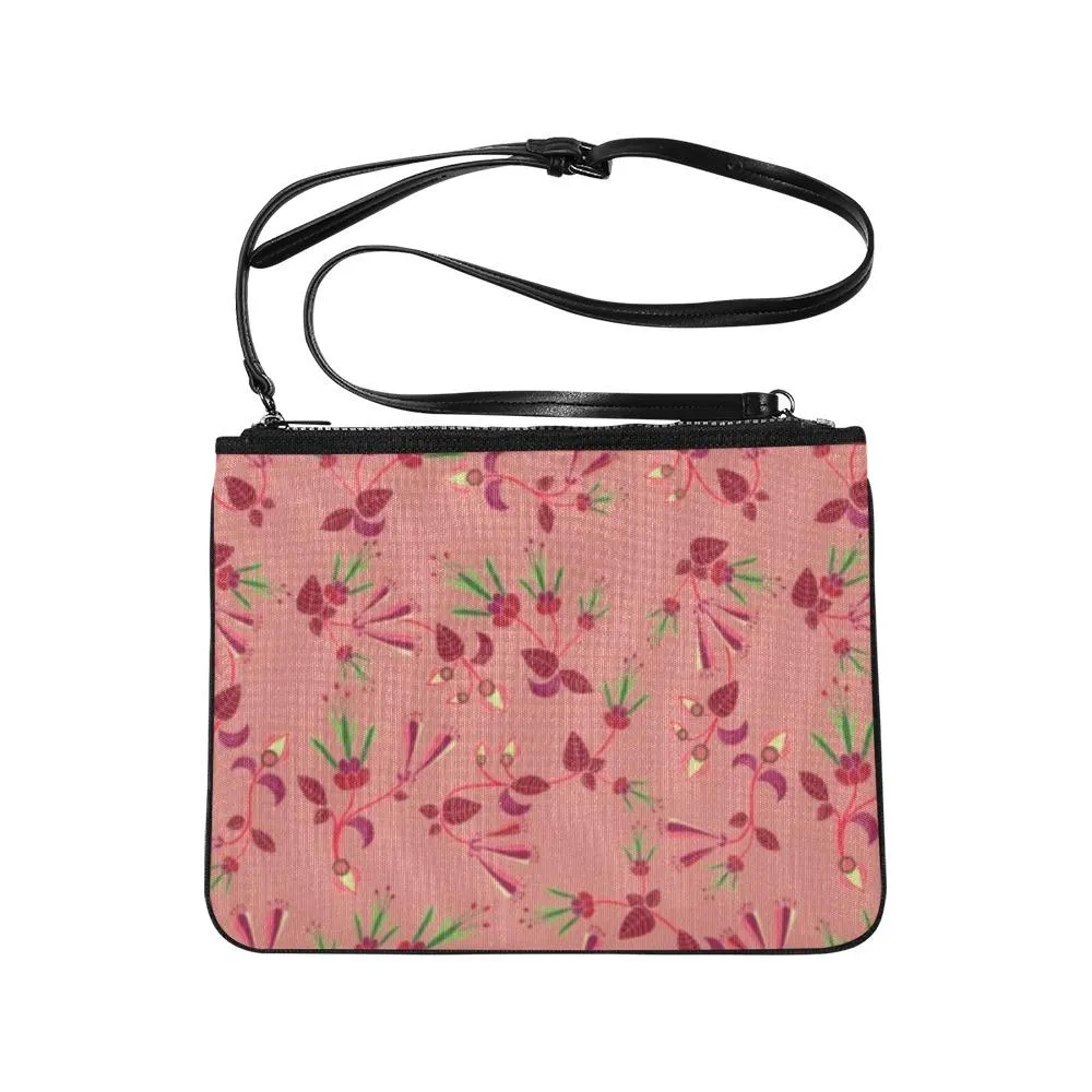 Swift Floral Peach Rouge Remix Slim Clutch Bag