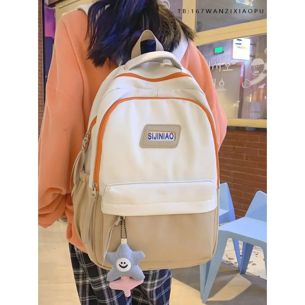 TAVIMART  -  Japanese Harajuku Ins High-capacity Women Backpack Korean Preppy Style Middle School Student Bookbag Multiple Pockets School Bag