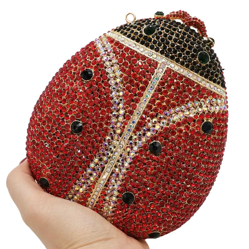 TEEK - 3D Ladybug Bejeweled Clutch