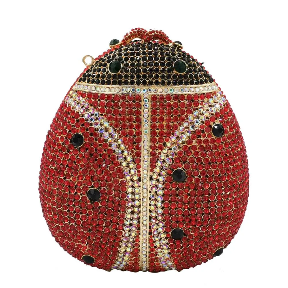 TEEK - 3D Ladybug Bejeweled Clutch