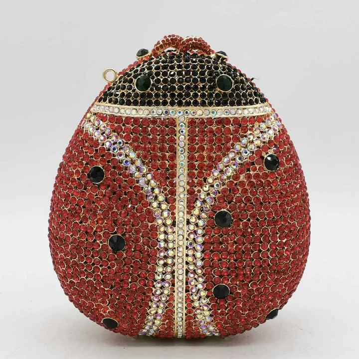 TEEK - 3D Ladybug Bejeweled Clutch