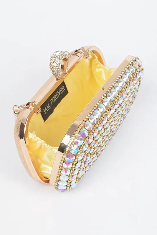 TEEK - Crystal Iconic Convertible Box Clutch