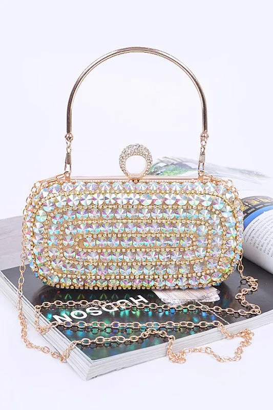 TEEK - Crystal Iconic Convertible Box Clutch