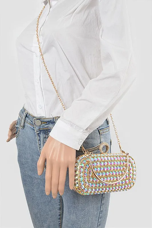 TEEK - Crystal Iconic Convertible Box Clutch