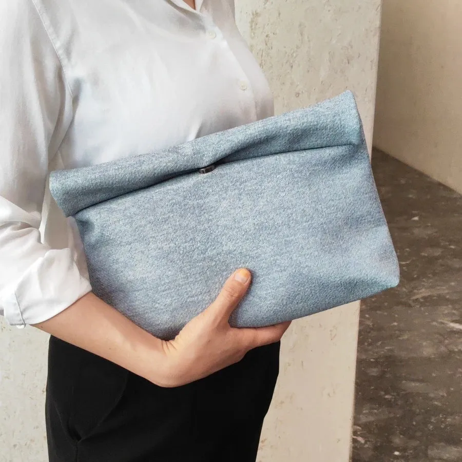 TEEK - Envelope Denim Clutch