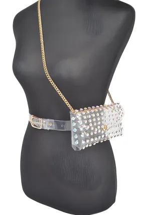 TEEK - Plus Size Studded Stadium Convertible Fanny Pack