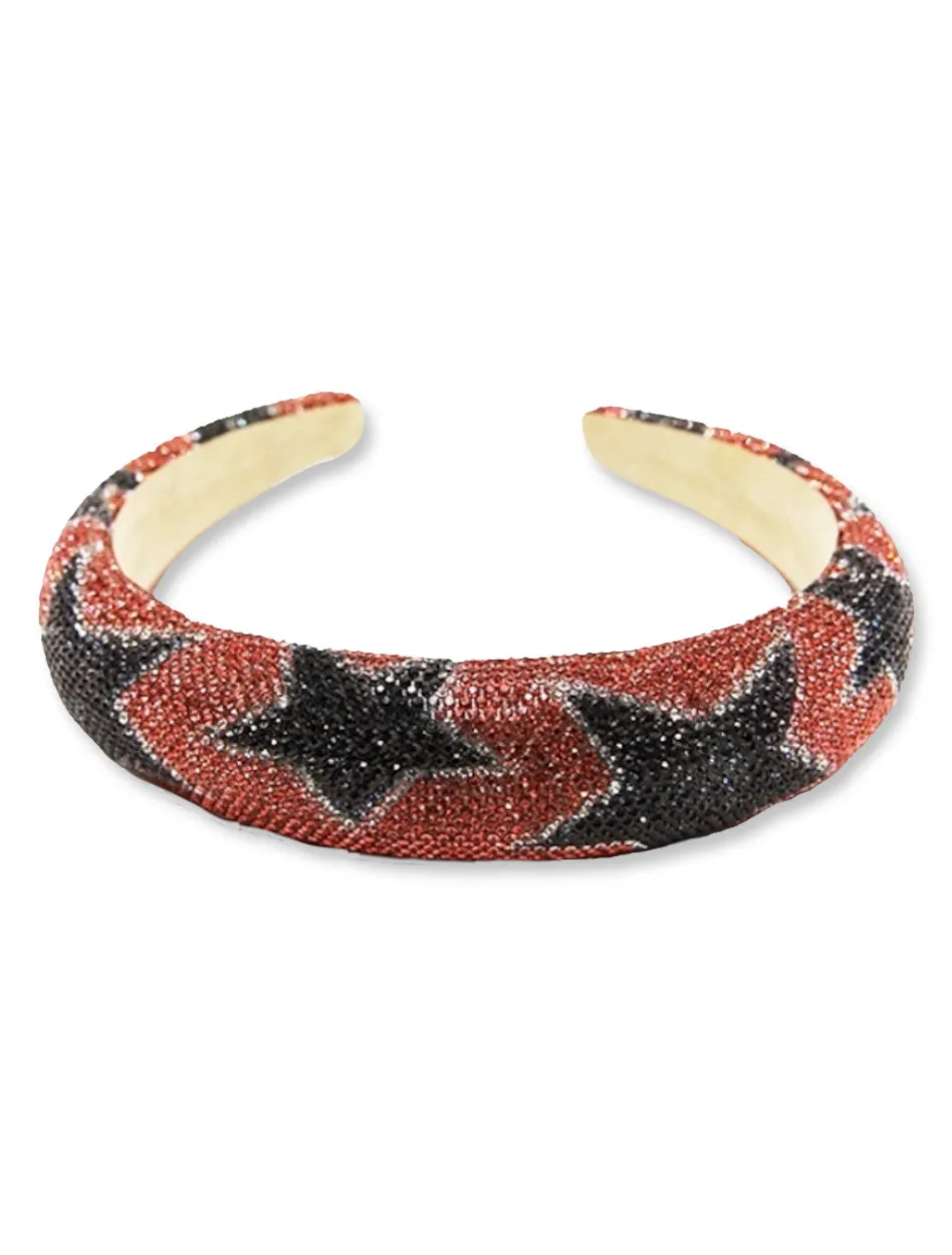 Texas Tech Team Color Rhinestone "Star" Headband