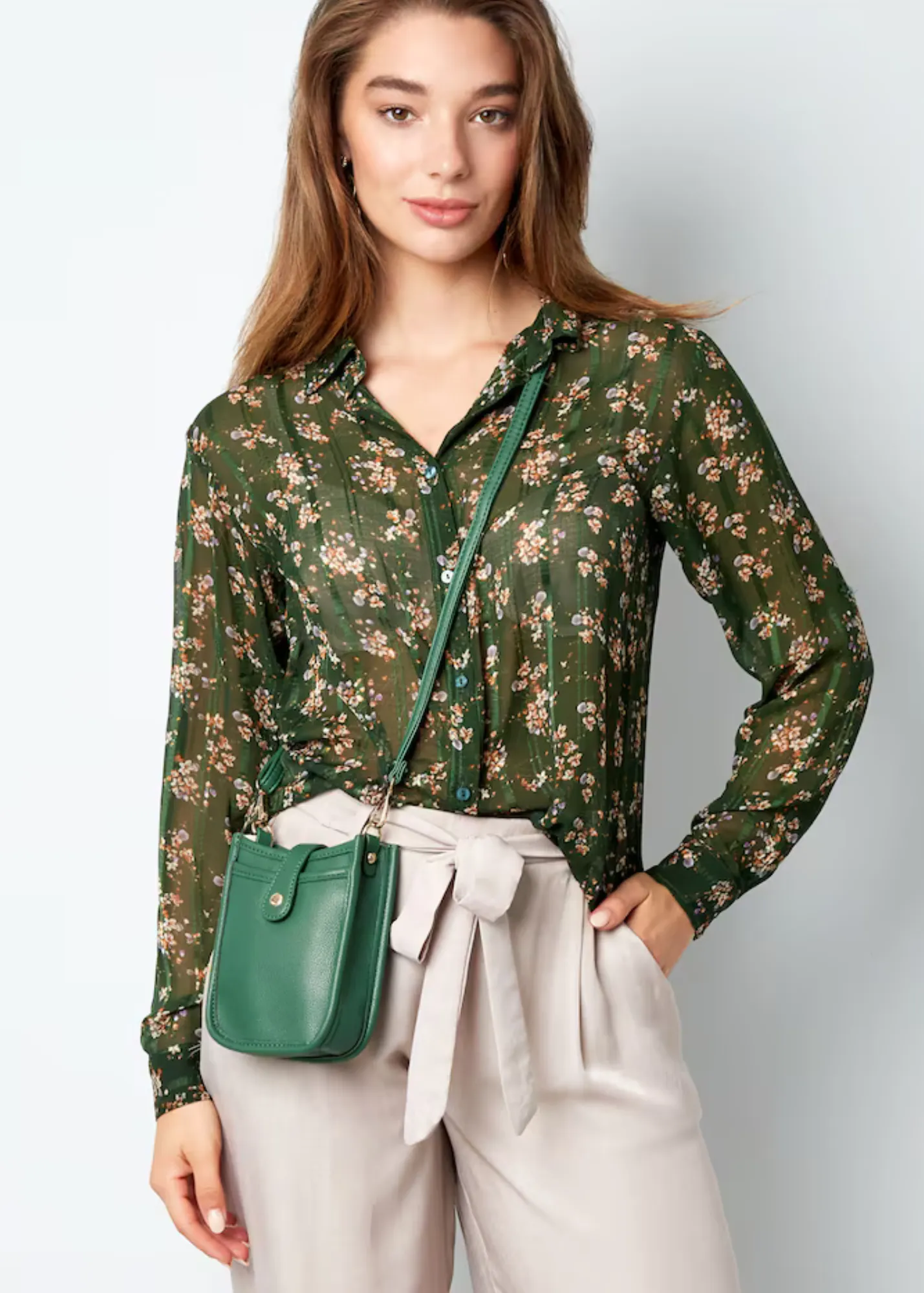 The Edit - City Shoulder Bag in Green