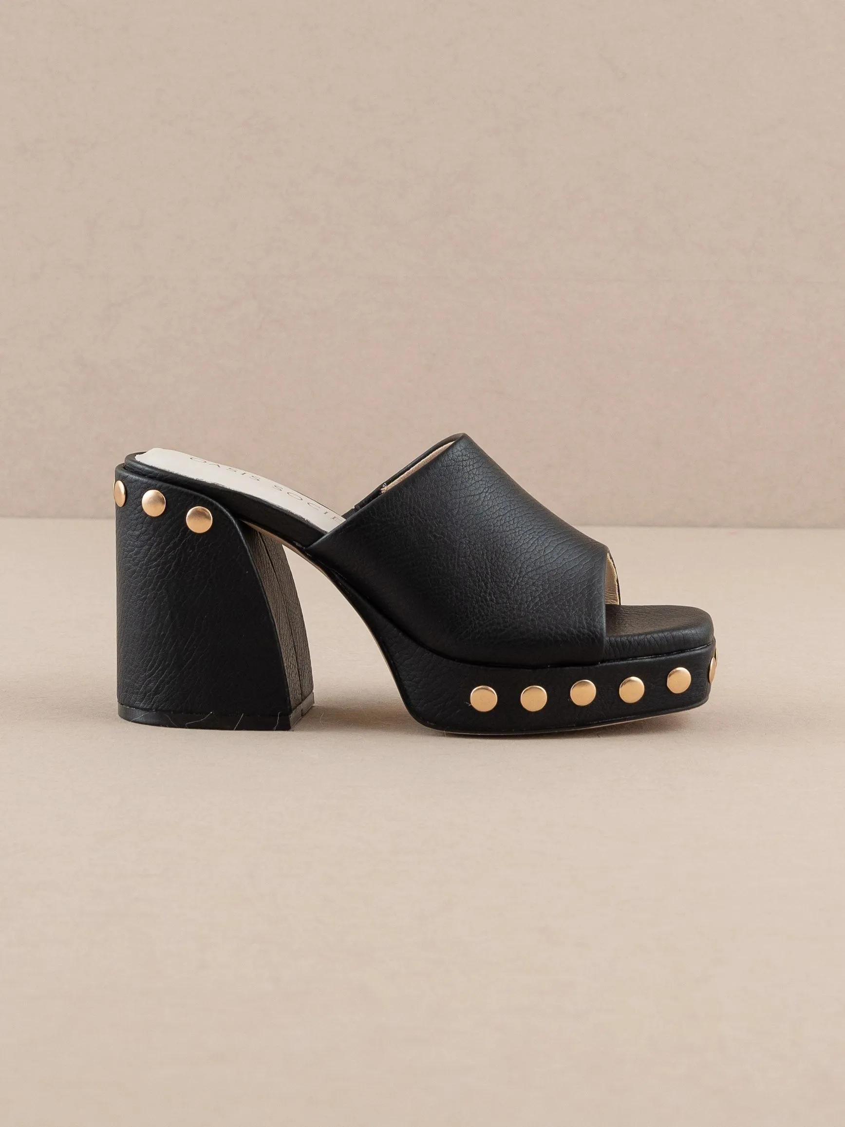 The Leona Studded Platform Heel