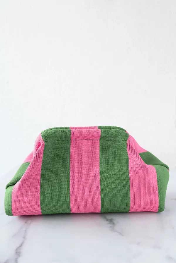 The Seabrook Clutch in Pink and Green