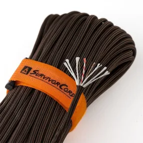 TITAN SurvivorCord (BRONZE) | 100 Feet | Patented Military Type III 550